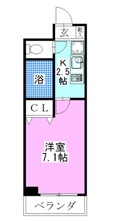 レジディア南行徳の物件間取画像